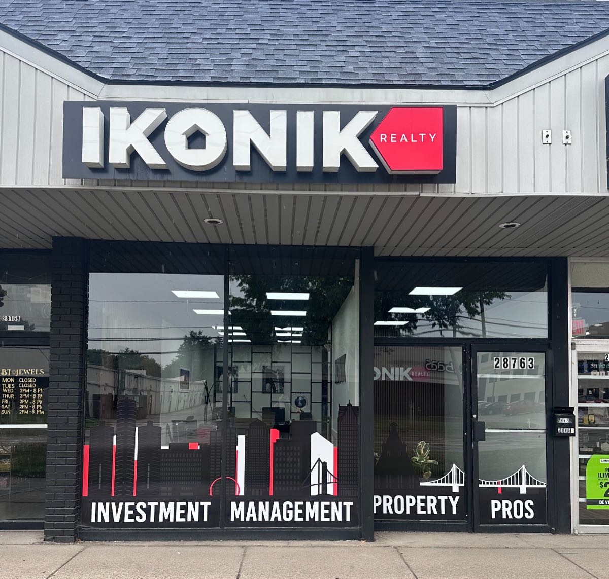 IKONIK REALTY storefront in Sterling Heights, Michigan